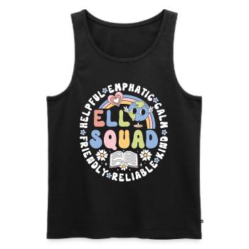 Englischlehrerin Englischlehrer Nachhilfelehrer - Männer Premium Bio Tank Top - Schwarz - Vorne - Michal (187cm)