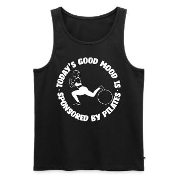 Pilates Instructor Teacher Today's - Männer Premium Bio Tank Top - Schwarz - Vorne - AI Model Male 178 light (178cm)