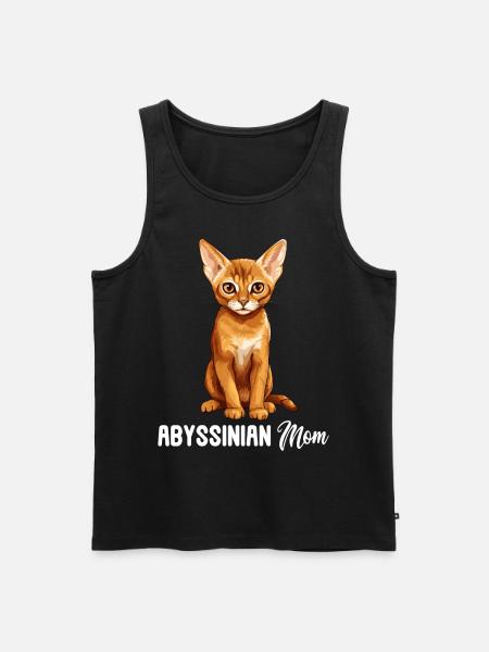 Abyssinian Cat Abessinierkatze - Men's Premium Organic Tank Top - black