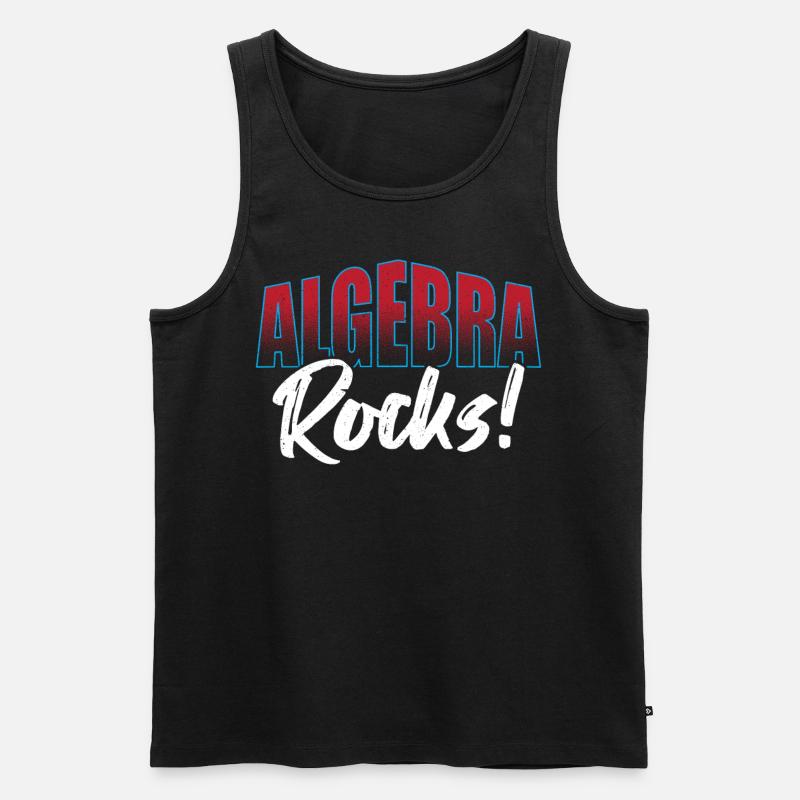 Algebra-Liebhaber Mathematiker Algebra-Lehrer - Männer Premium Bio Tank Top - Schwarz