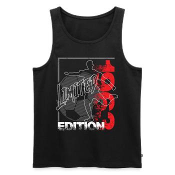 Édition limitée 1962 Édition limitée Football - Débardeur bio Premium Homme - noir - Devant - Michal (187cm)