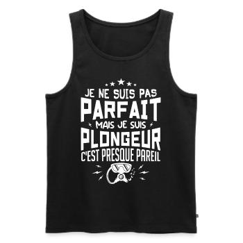 Je Suis Plongeur - Plongeur Plongée Sous-marine - Débardeur bio Premium Homme - noir - Devant - Michal (187cm)