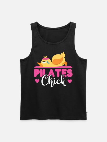 Pilates Instructor Teacher Chicken - Men's Premium Organic Tank Top - black