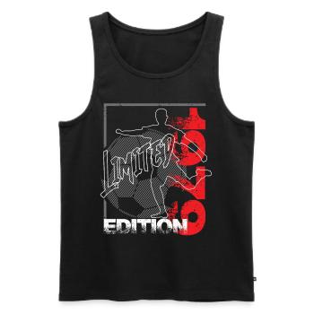 Limited Edition 1979 Limited Edition Football - Men's Premium Organic Tank Top - black - Front - Michal (187cm)