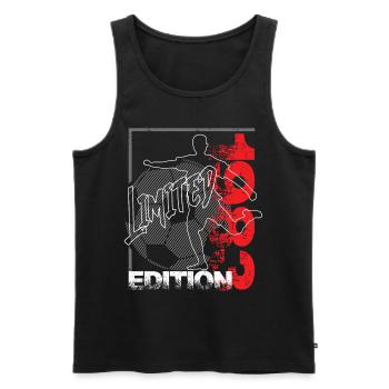 Limited Edition 1983 Limited Edition Fußball - Männer Premium Bio Tank Top - Schwarz - Vorne - Michal (187cm)