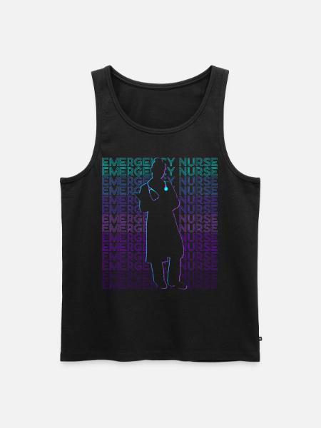 Emergency Nurse ER Nurse Retro - Men's Premium Organic Tank Top - black