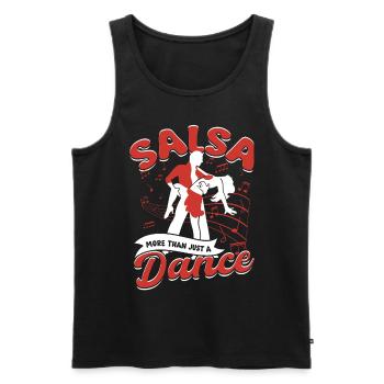 Salsa More Than Just A Dance Salsero Salsera - Männer Premium Bio Tank Top - Schwarz - Vorne - AI Model Male 178 light (178cm)