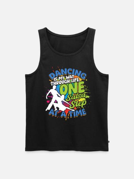 Salsa Salsero Salsera - Männer Premium Bio Tank Top - Schwarz