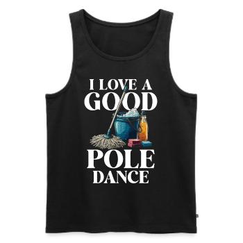 I Love A Good Pool Dance - Männer Premium Bio Tank Top - Schwarz - Vorne - Michal (187cm)