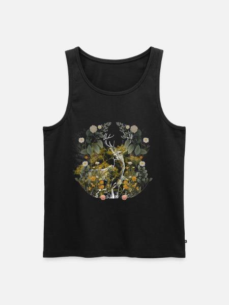 Rådyr, Krondyr, Sverige, Skandinavien, Natur, Flora - Herre Premium økologisk tanktop - sort