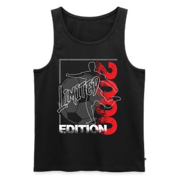 Limited Edition 2000 Limited Edition Football - Men's Premium Organic Tank Top - black - Front - Michal (187cm)