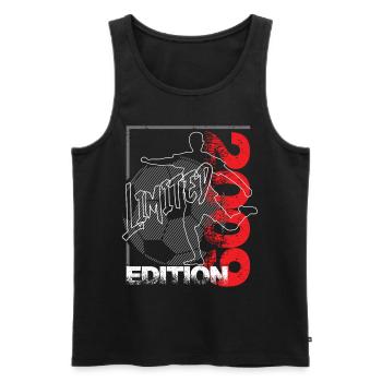 Limited Edition 2009 Limited Edition Fußball - Männer Premium Bio Tank Top - Schwarz - Vorne - Michal (187cm)