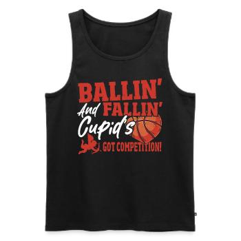 Herzkorbball Paare Basketball Must Haves für - Männer Premium Bio Tank Top - Schwarz - Vorne - AI Model Male 178 light (178cm)