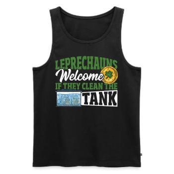 Aquarist Fischsammler Fischhaltung St. Patricks - Männer Premium Bio Tank Top - Schwarz - Vorne - Michal (187cm)