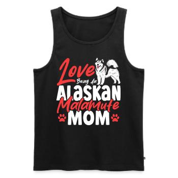 Hundehalter Alaskan Malamute Rasse Alaskan - Männer Premium Bio Tank Top - Schwarz - Vorne - AI Model Male 178 light (178cm)