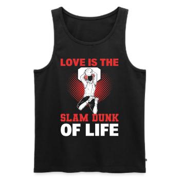 Basket Couple Love Basketball Must Haves für - Männer Premium Bio Tank Top - Schwarz - Vorne - AI Model Male 178 light (178cm)