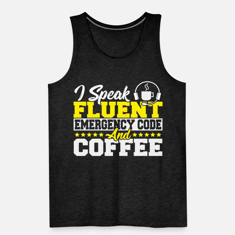 Fire Dispatch Dispatch Thin Yellow Line Fire Men's Premium Organic Tank Top