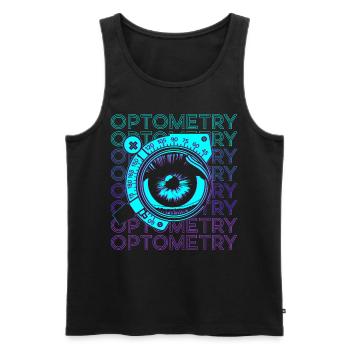 Optometrie Optometristen Optiker Retro - Männer Premium Bio Tank Top - Schwarz - Vorne - AI Model Male 178 light (178cm)
