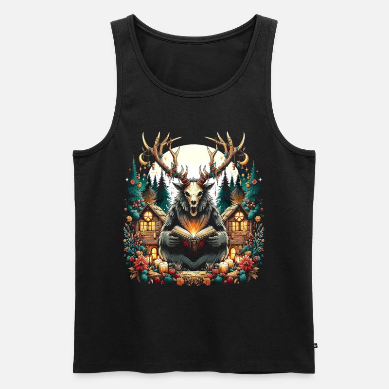 Wendigo Geschichtenerzähler - Männer Premium Bio Tank Top - Schwarz