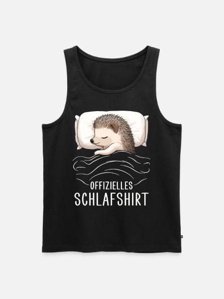 Offizielles Schlafshirt Igel - Männer Premium Bio Tank Top - Schwarz