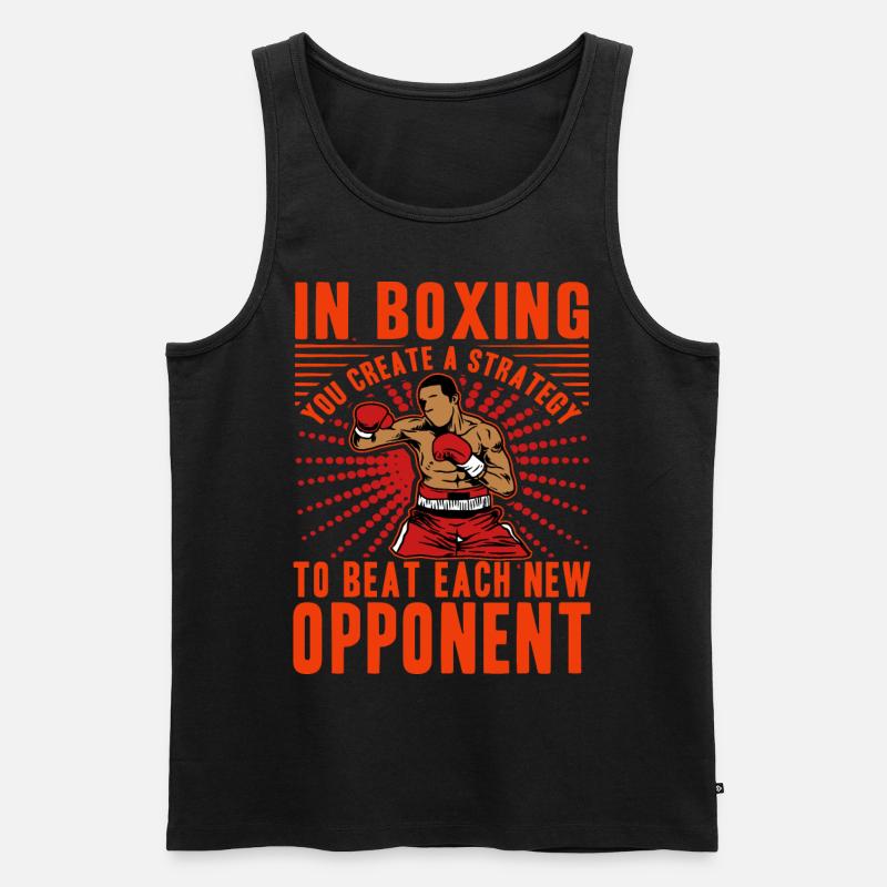 Boxen - Männer Premium Bio Tank Top - Schwarz