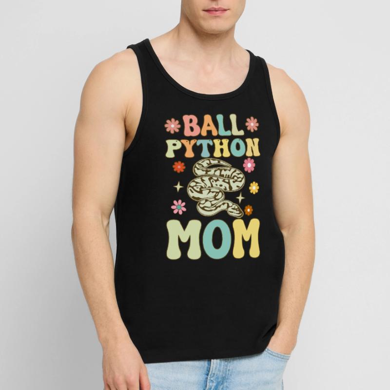 Kugelpython-Mama Groovy Snake Mama Männer Premium Bio Tank Top