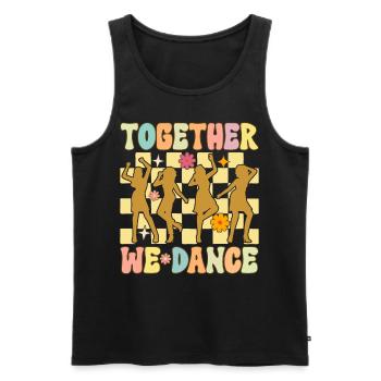 Together We Dance Groovy Ballett Tanz Tänzerin Bal - Männer Premium Bio Tank Top - Schwarz - Vorne - AI Model Male 178 light (178cm)