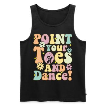 Groovy Ballet Dance Dancer Ballerina Show Her - Men's Premium Organic Tank Top - black - Front - AI Model Male 178 light (178cm)