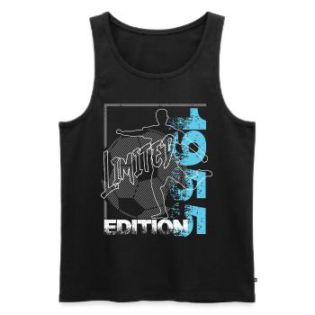 Limited Edition 1955 Limited Edition Fußball - Männer Premium Bio Tank Top - Schwarz - Vorne - Michal (187cm)
