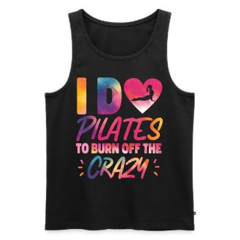 Instructeur de Pilates Enseignant - Débardeur bio Premium Homme - noir - Devant - Michal (187cm)