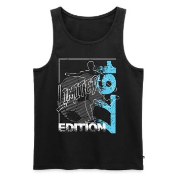 Édition limitée 1971 Édition limitée Football - Débardeur bio Premium Homme - noir - Devant - Michal (187cm)