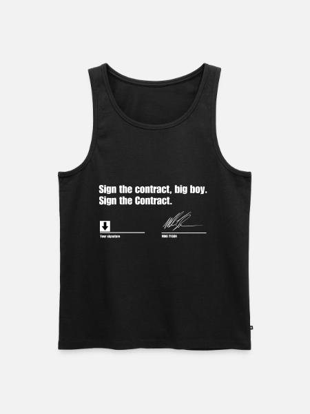 Sign the contract big boy - Men's Premium Organic Tank Top - black