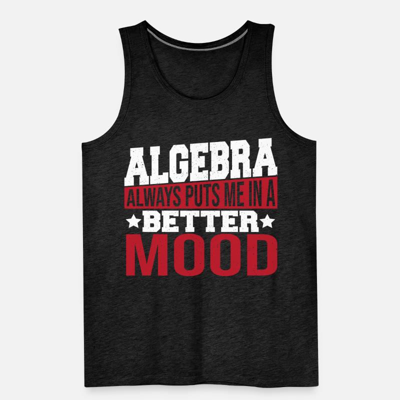 Formules Professeur de mathématiques Algrebra Débardeur bio Premium Homme