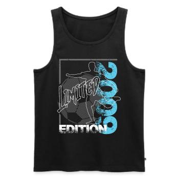 Limited Edition 2009 Limited Edition Football - Men's Premium Organic Tank Top - black - Front - AI Model Male 178 light (178cm)