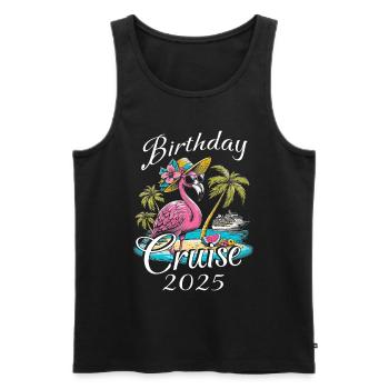 Birthday Cruise 2025 - Männer Premium Bio Tank Top - Schwarz - Vorne - Michal (187cm)