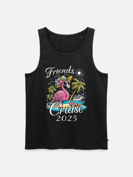 Friends Cruise 2025 - Men's Premium Organic Tank Top - black