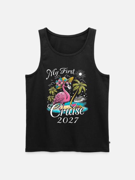 My First Cruise 2027 - Men's Premium Organic Tank Top - black