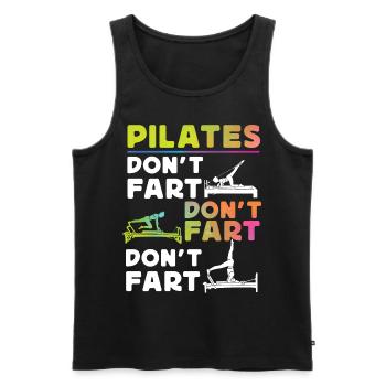Instructeur de Pilates Enseignant - Débardeur bio Premium Homme - noir - Devant - Michal (187cm)