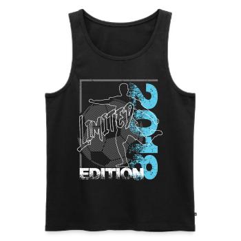 Limited Edition 2018 Limited Edition Fußball - Männer Premium Bio Tank Top - Schwarz - Vorne - Michal (187cm)