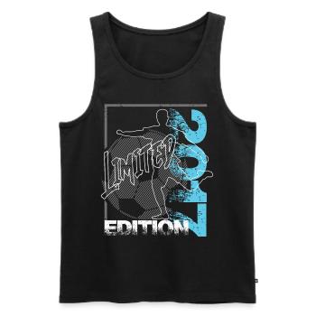 Limited Edition 2017 Limited Edition Fußball - Männer Premium Bio Tank Top - Schwarz - Vorne - Michal (187cm)