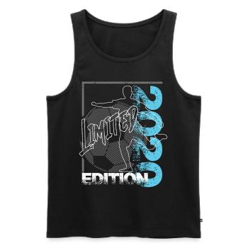 Limited Edition 2020 Limited Edition Fußball - Männer Premium Bio Tank Top - Schwarz - Vorne - Michal (187cm)