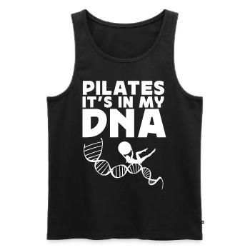 Pilates Instructor Teacher Pilates - Männer Premium Bio Tank Top - Schwarz - Vorne - AI Model Male 178 light (178cm)