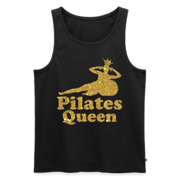Instructeur de Pilates Professeur de Pilates - Débardeur bio Premium Homme - noir - Devant - Michal (187cm)