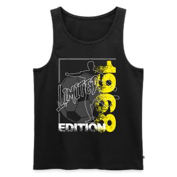 Limited Edition 1968 Limited Edition Football - Men's Premium Organic Tank Top - black - Front - Michal (187cm)
