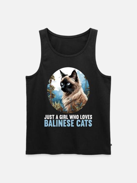 Balinese Cat Balinesenkatze - Men's Premium Organic Tank Top - black