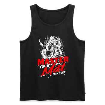 Sambo Master Your Mat Mindset - Men's Premium Organic Tank Top - black - Front - Michal (187cm)