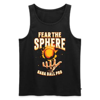 Gagaball Gaga Ball Fear The Sphere Gaga Ball Pro - Männer Premium Bio Tank Top - Schwarz - Vorne - AI Model Male 178 light (178cm)