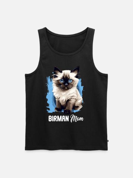 Birman Cat Birma Katze - Männer Premium Bio Tank Top - Schwarz