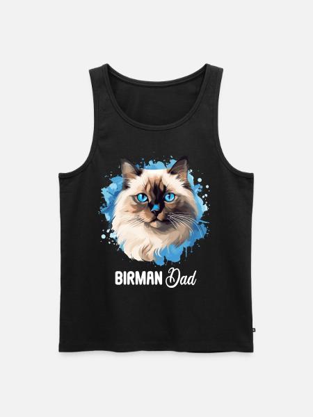 Birman Cat Birma Katze - Men's Premium Organic Tank Top - black