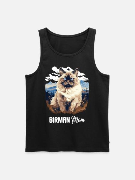 Birman Cat Birma Katze - Men's Premium Organic Tank Top - black